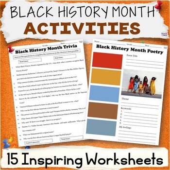 Black History Month Activities - Worksheets, Crafts, SEL Prompts by ...