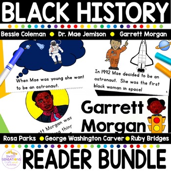 Preview of Black History Month Biography Projects Mae Jemison Garrett Morgan Rosa Parks