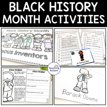 Preview of Black History Month Activities for Special Education