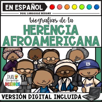 Preview of Black History Month Activities in Spanish | African American Biographies