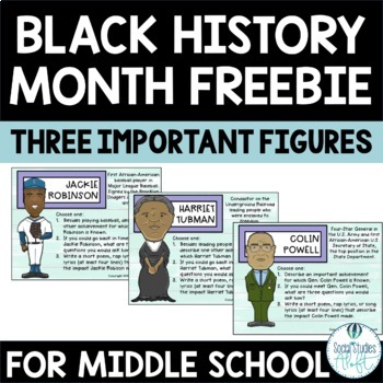 Preview of Black History Month Activity Biographies Freebie