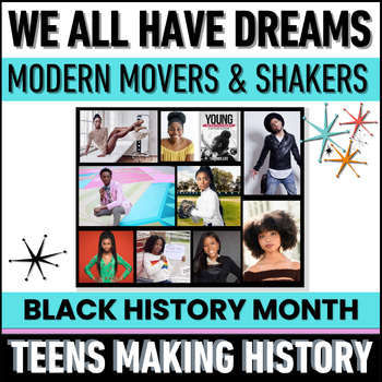 Preview of Black History Month Activity Biography Research - Teens Making History NOW