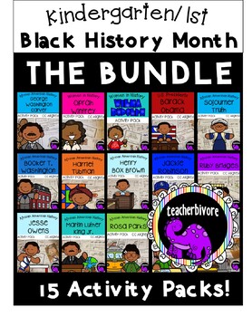 Preview of Black History Month Activity Pack BUNDLE {K-1}