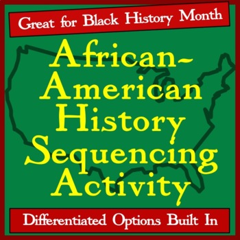 Preview of BLACK HISTORY MONTH TIMELINE ACTIVITY (MLK Day, African American Studies)