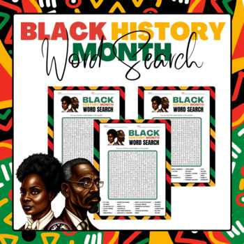 Preview of African American Inv and Scientists Word Search | Black History Month Activities
