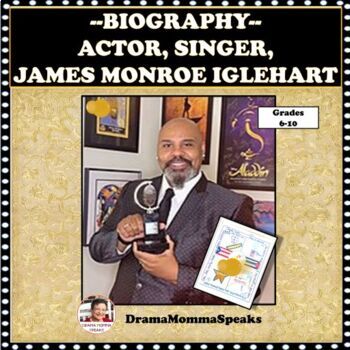 Preview of Emergency Sub Plan! James Monroe Iglehart Biography and One Pager Assignment