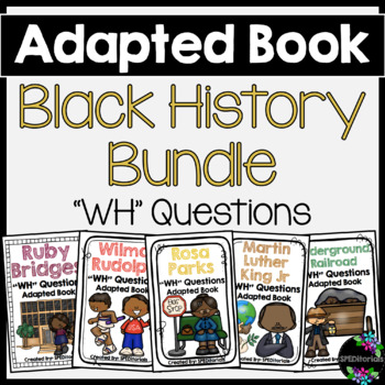 Preview of Black History Month Adapted Book Bundle