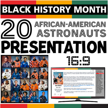 Preview of Black History Month African American Astronauts Presentation | February Activity