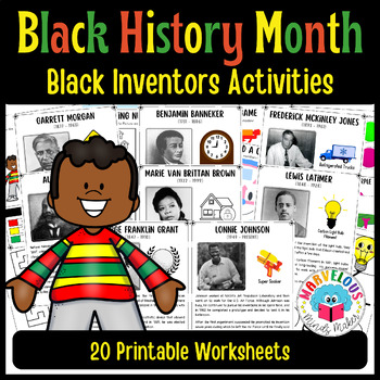 Preview of Black History Month | African American Inventors Kindergarten Activities | vol.1