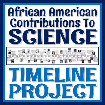 Preview of Black History Month African American Scientist Activity Timeline 2 VERSIONS