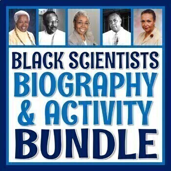 Preview of Black History Month African Americans in Science Activity BUNDLE