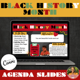 Black History Month Agenda Slides