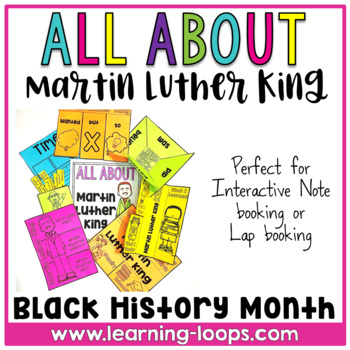 Preview of Black History Month | All About Martin Luther King | Interactive Note booking