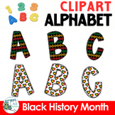 Black History Month Alphabet Letters and Numbers Clipart