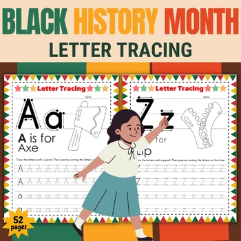 Preview of Martin luther king jr  Black History Month Alphabet Tracing & Letter Handwriting