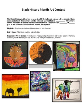 Preview of Black History Month Art Contest