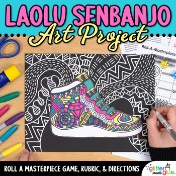 Preview of Black History Month Art Project: Laolu Senbanjo Sneaker Lesson for Middle School