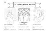 Black History Month Artist Research & Coloring Page