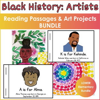 Preview of Black History Month Artists: Black History Month Readers and Art Projects