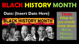 Black History Month Assembly!