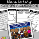 Black History Month Authors and Musicians Reading Comprehension