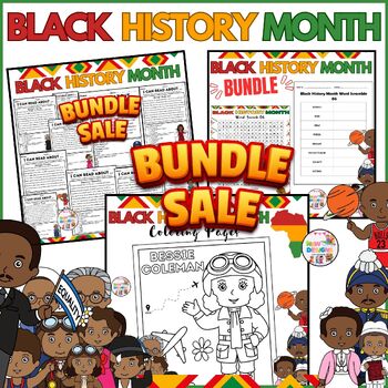 Preview of Black History Month BIG BUNDLE Activities / February Printable Worksheets