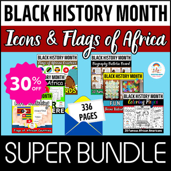 Preview of Black History Month BIG BUNDLE - Icons & Flags of Africa SUPER PACK