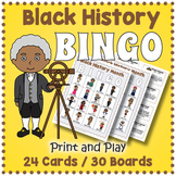 Black History Bingo Printable Free