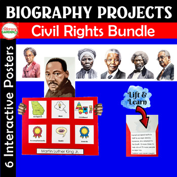 Preview of Black History Month Biographies CIVIL RIGHTS Movement Influential Leaders Bundle