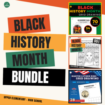 Preview of Black History Month BUNDLE | Art | Drawing | ASB Activity | Spirit Point Contest
