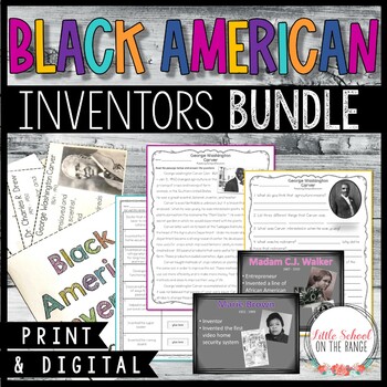 Preview of Black History Month BUNDLE: Inventors | Print and Digital