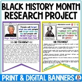 Black History Month Banners: Mini-Research Project