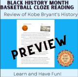 Black History Month Basketball Cloze Reading