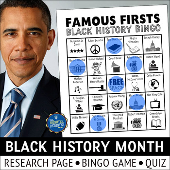Preview of Black History Bingo Game