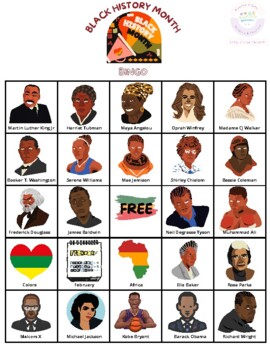 Preview of Black History Month Bingo