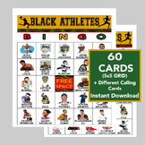 Black History Month Bingo, Black Athletes, Bingo Games