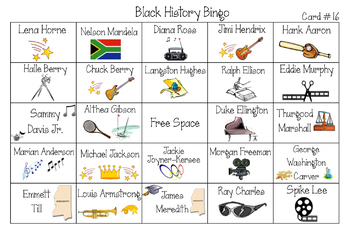 black history month activities 30 bingo cards by jasons