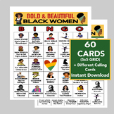 Black History Month Bingo, Women's Month Bingo, African Am
