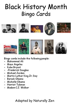 Preview of Black History Month - Bingo (editable)