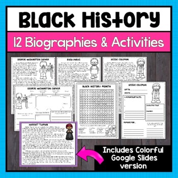 Black History Month Biographies & Activities | Digital & Print by ...