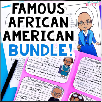 Preview of Black History Month Biographies & Bulletin Board - African American BUNDLE!