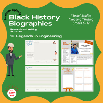 Preview of Black History Month Biographies and Activities: Engineers