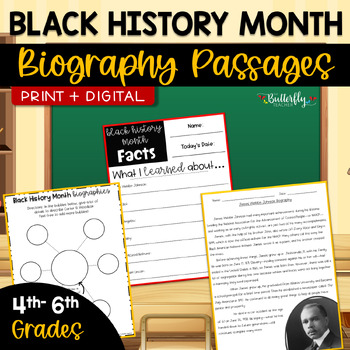 Black History Month Biographies and Activities | Printable + Digital