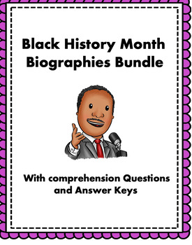 Black History Month Biography Bundle: Top 5 Bios @35% off! (ESL