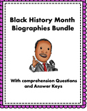 Black History Month Biography Bundle: Top 5 Bios @35% off!