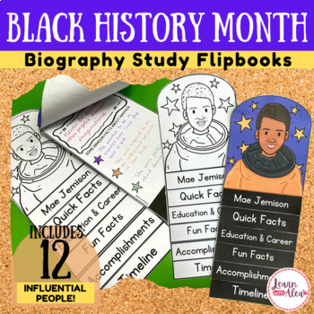 Preview of Black History Month | Biography Study Flip book