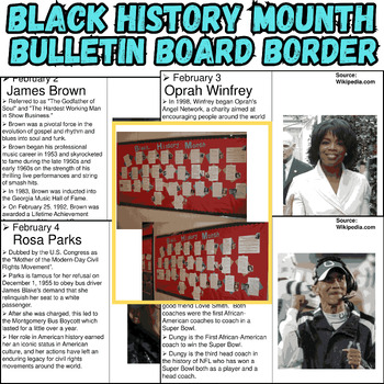 Preview of Black History Month Biography & Inventors Bulletin Board Activities (5 Project )