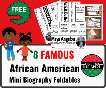 Preview of Black History Month| Biography Mini-Report Foldable