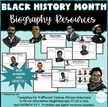 Preview of Black History Month Biography Resources