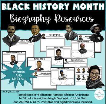 Black History Month Biography Resources By The Bright Cookie 